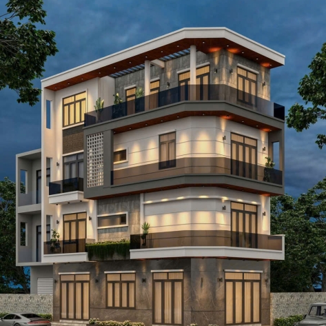 MẪU NHÀ GÓC PHỐ - 02