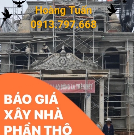BÁO GIÁ XÂY NHÀ PHẦN THÔ 2024