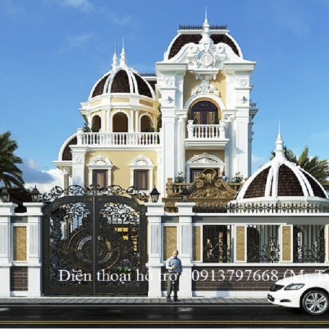 Tìm hiểu về dự án thi công xây dựng biệt thự pháp cao cấp